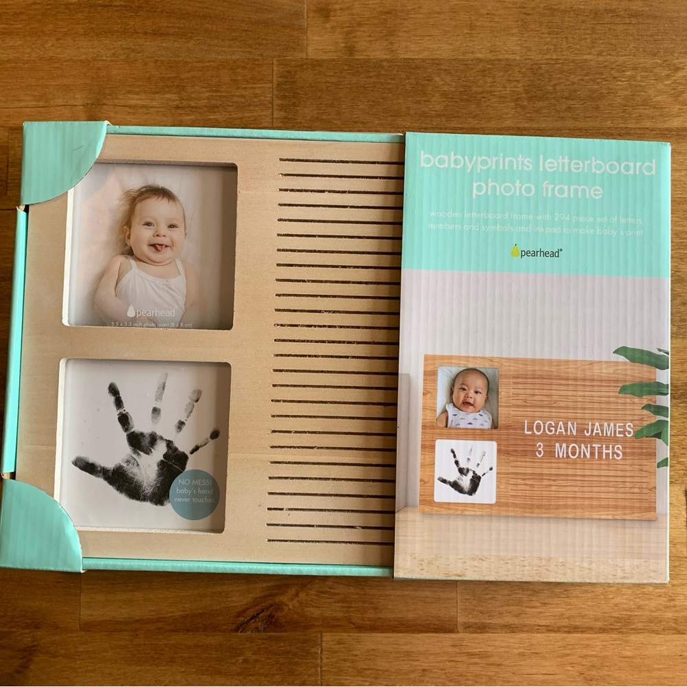 Pearhead Babyprints Letterboard Photo Frame